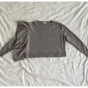Zara Charcoal Women's Crew Neck Sweater